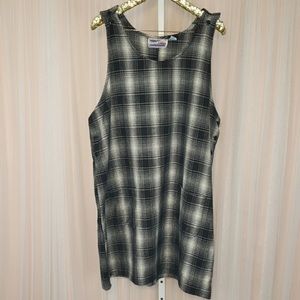 EUC Vintage  Pearl River Plus Sized Plaid Midi Dress